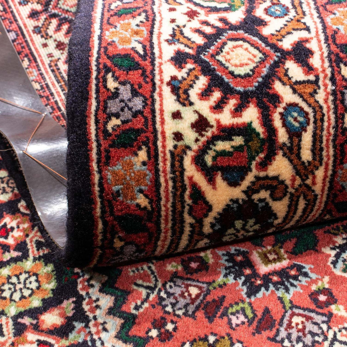 Persisk tæppe - Bijar - 165 x 98 cm - lysrød