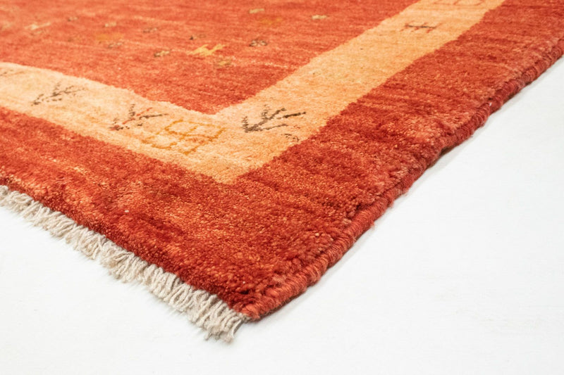 Gabbeh Tæppe - Loribaft Persisk - 194 x 156 cm - rød