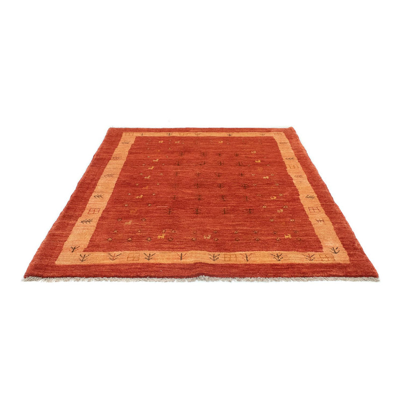 Gabbeh Tæppe - Loribaft Persisk - 194 x 156 cm - rød