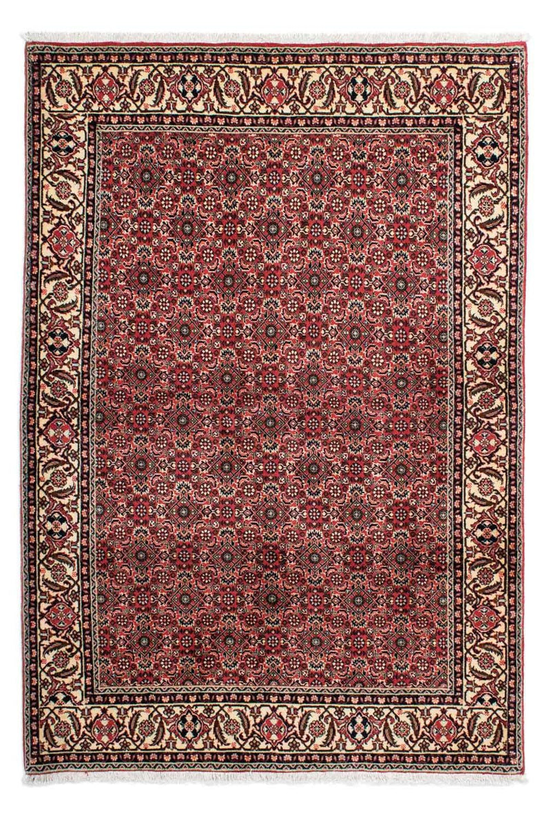 Persisk tæppe - Bijar - 208 x 139 cm - rød