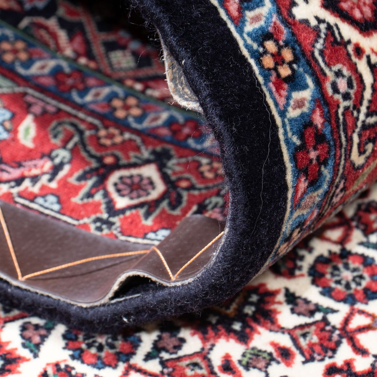 Løber Persisk tæppe - Bijar - 206 x 73 cm - mørkeblå