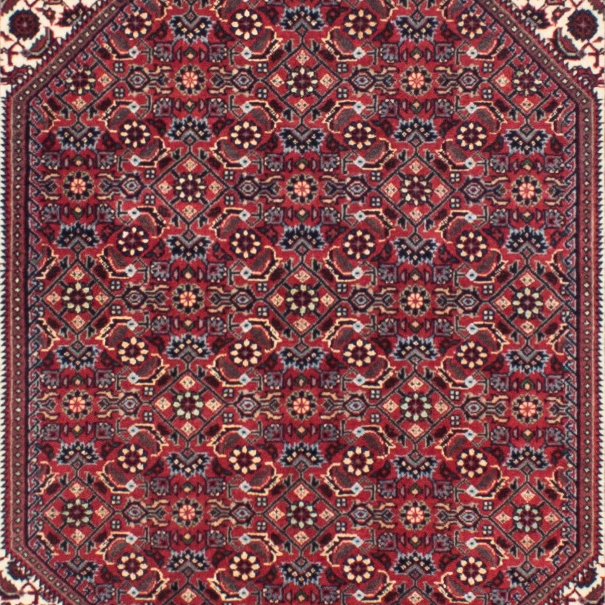 Løber Persisk tæppe - Bijar - 313 x 83 cm - mørkerød