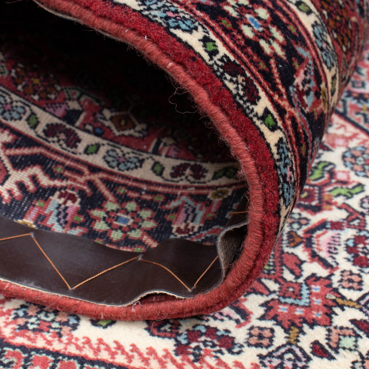 Løber Persisk tæppe - Bijar - 292 x 81 cm - lysrød