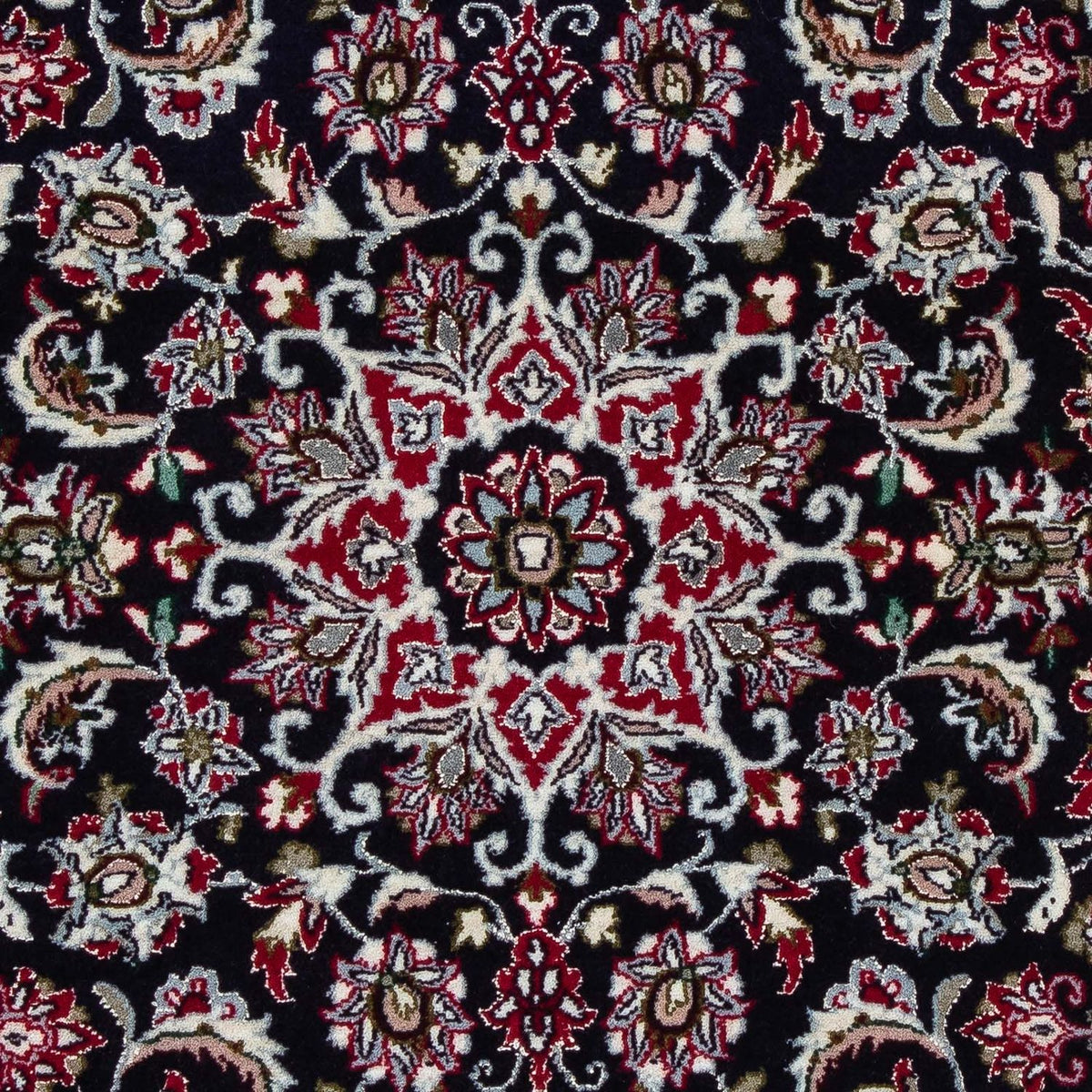Persisk tæppe - Isfahan - Premium - 107 x 69 cm - mørkerød