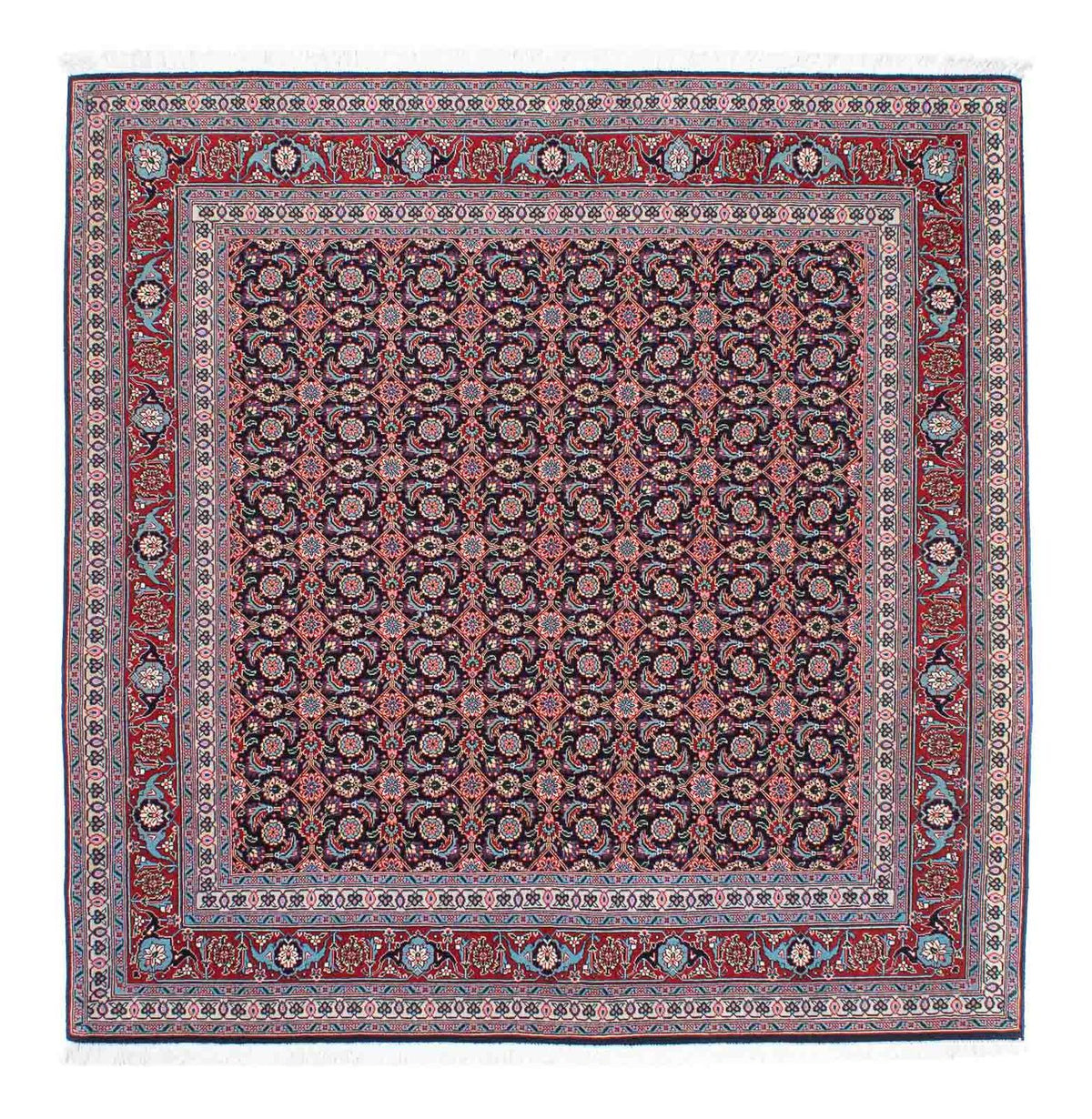 Persisk tæppe - Tabriz firkantet - 156 x 155 cm - flerfarvet