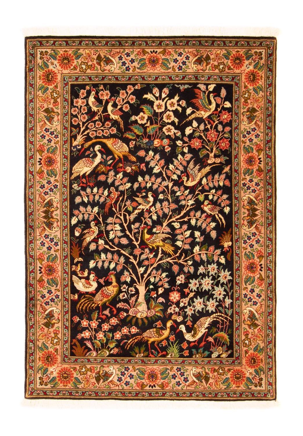 Persisk tæppe - Tabriz - Royal - 148 x 100 cm - mørkeblå