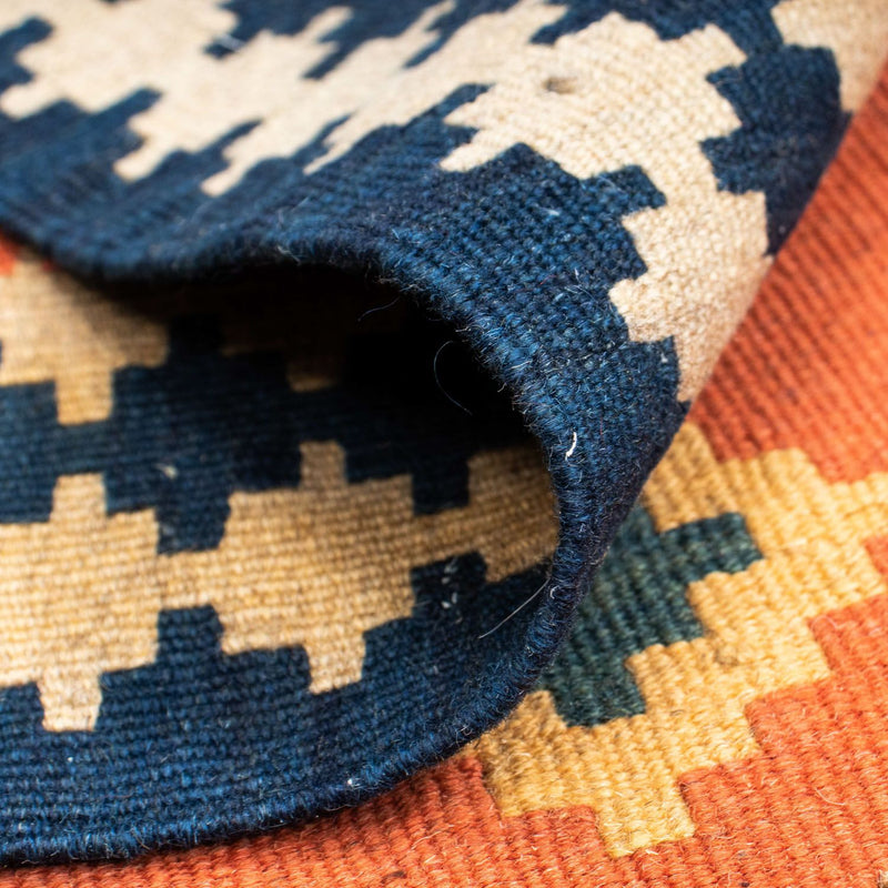 Kelim-tæppe - orientalsk - 192 x 123 cm - rust