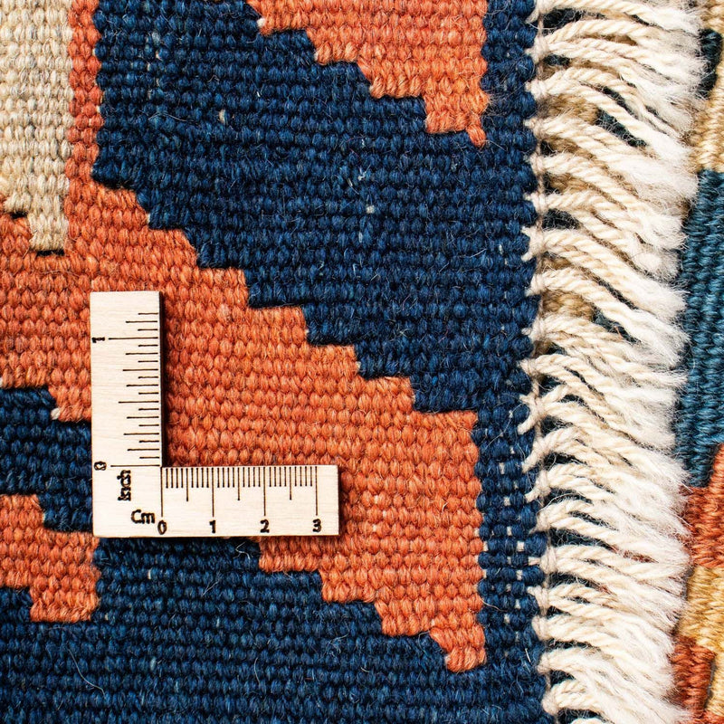 Kelim-tæppe - orientalsk - 222 x 158 cm - blå