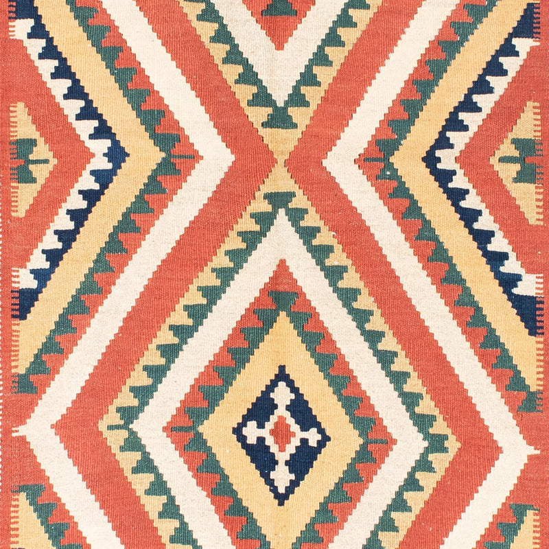 Kelim-tæppe - orientalsk - 212 x 146 cm - rust