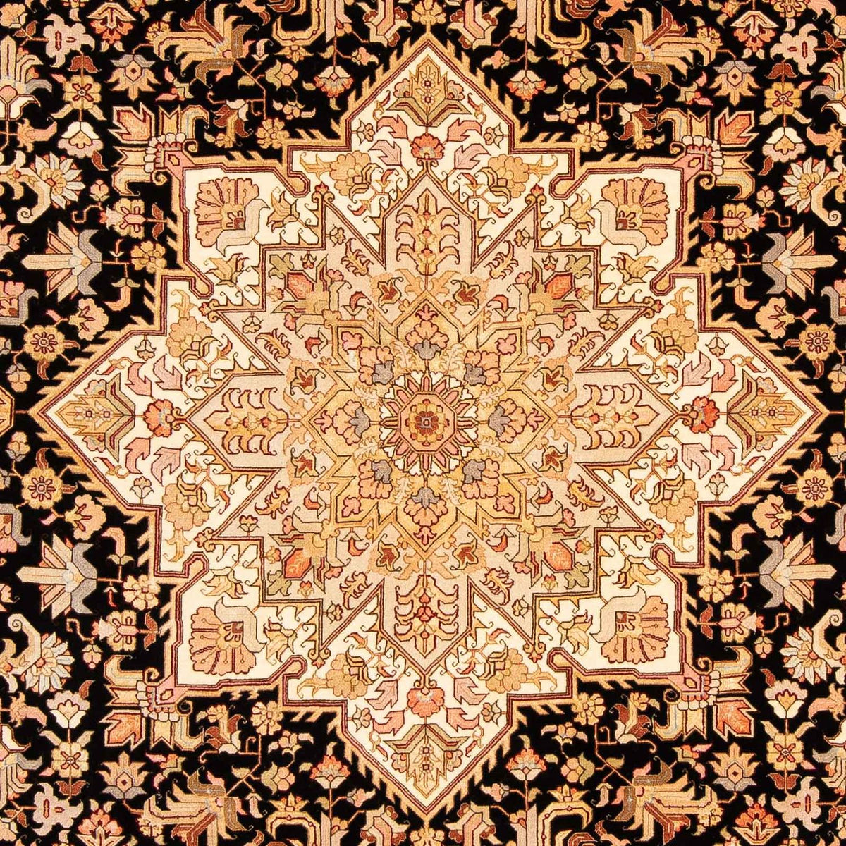 Persisk tæppe - Tabriz - Royal - 303 x 200 cm - brun