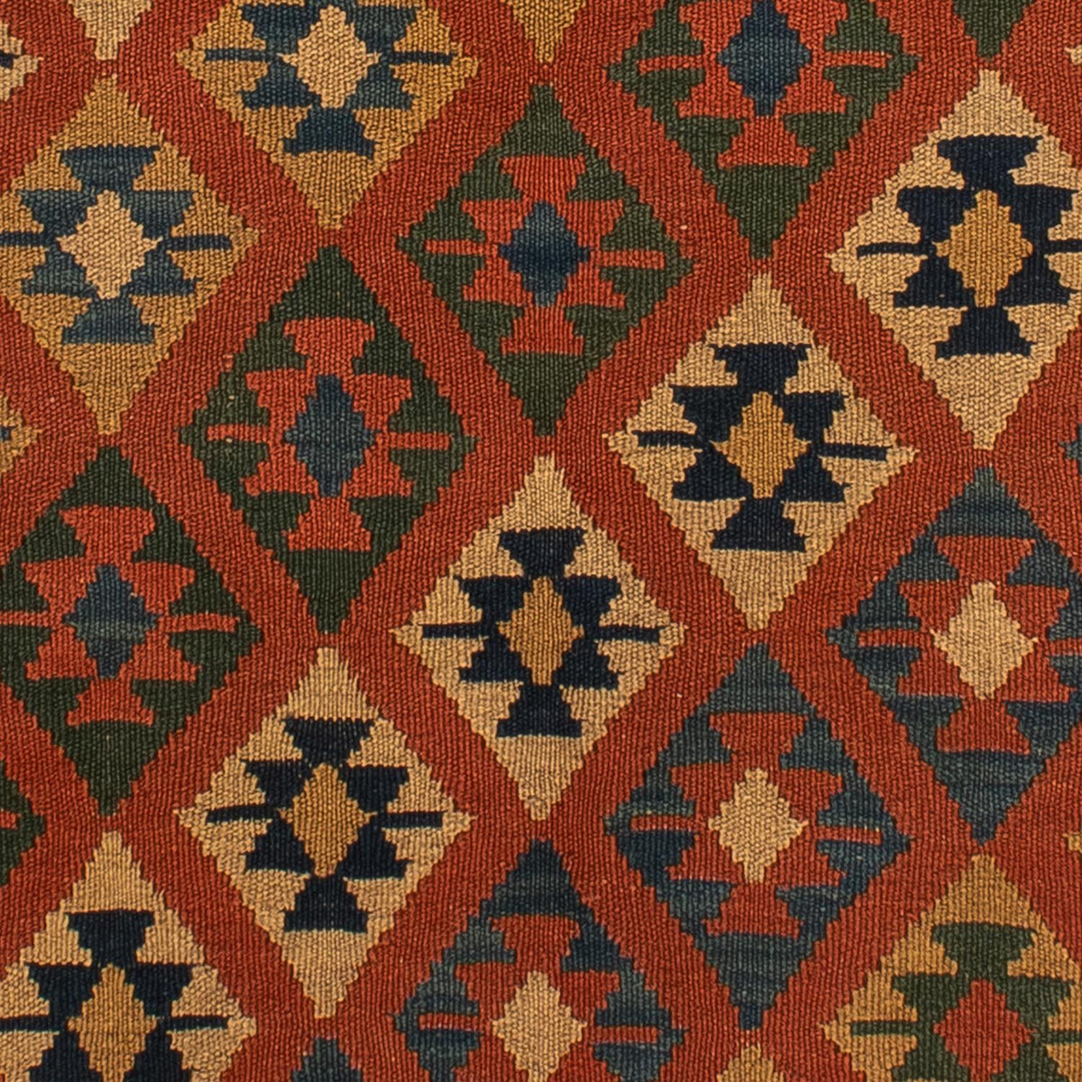 Kelim-tæppe - orientalsk - 210 x 155 cm - brun