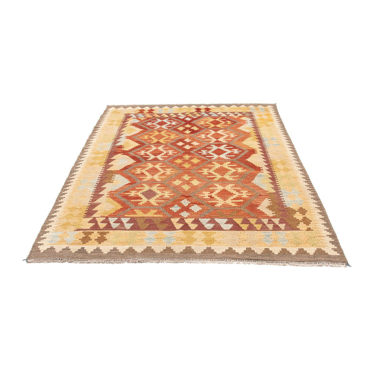 Kelim-tæppe - orientalsk - 175 x 117 cm - blå