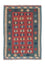Kelim-tæppe - orientalsk - 163 x 112 cm - mørkerød