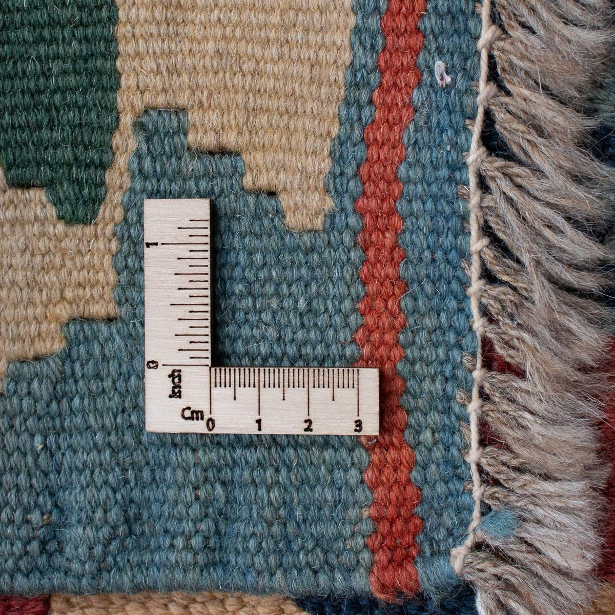 Kelim-tæppe - orientalsk - 163 x 112 cm - mørkerød