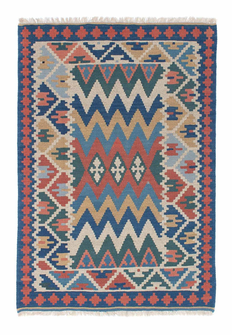 Kelim-tæppe - orientalsk - 168 x 116 cm - flerfarvet