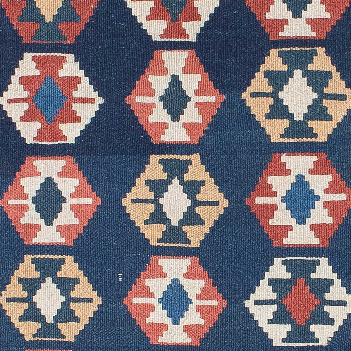 Løber Kelim-tæppe - orientalsk - 186 x 104 cm - blå