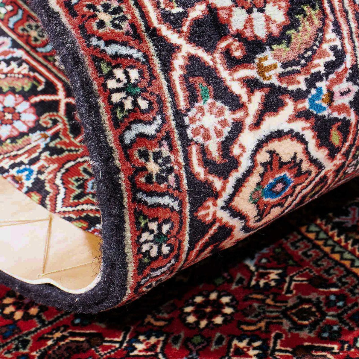 Persisk tæppe - Bijar - 175 x 110 cm - rød