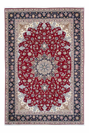 Persisk tæppe - Tabriz - Royal - 297 x 203 cm - mørkerød