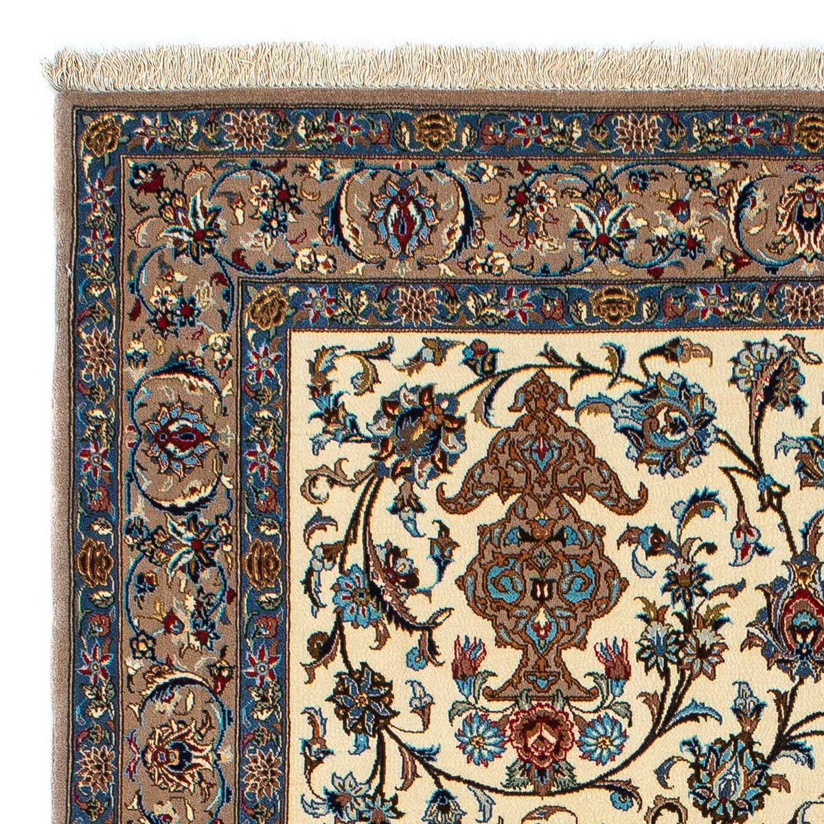 Persisk tæppe - Isfahan - Premium - 207 x 134 cm - beige