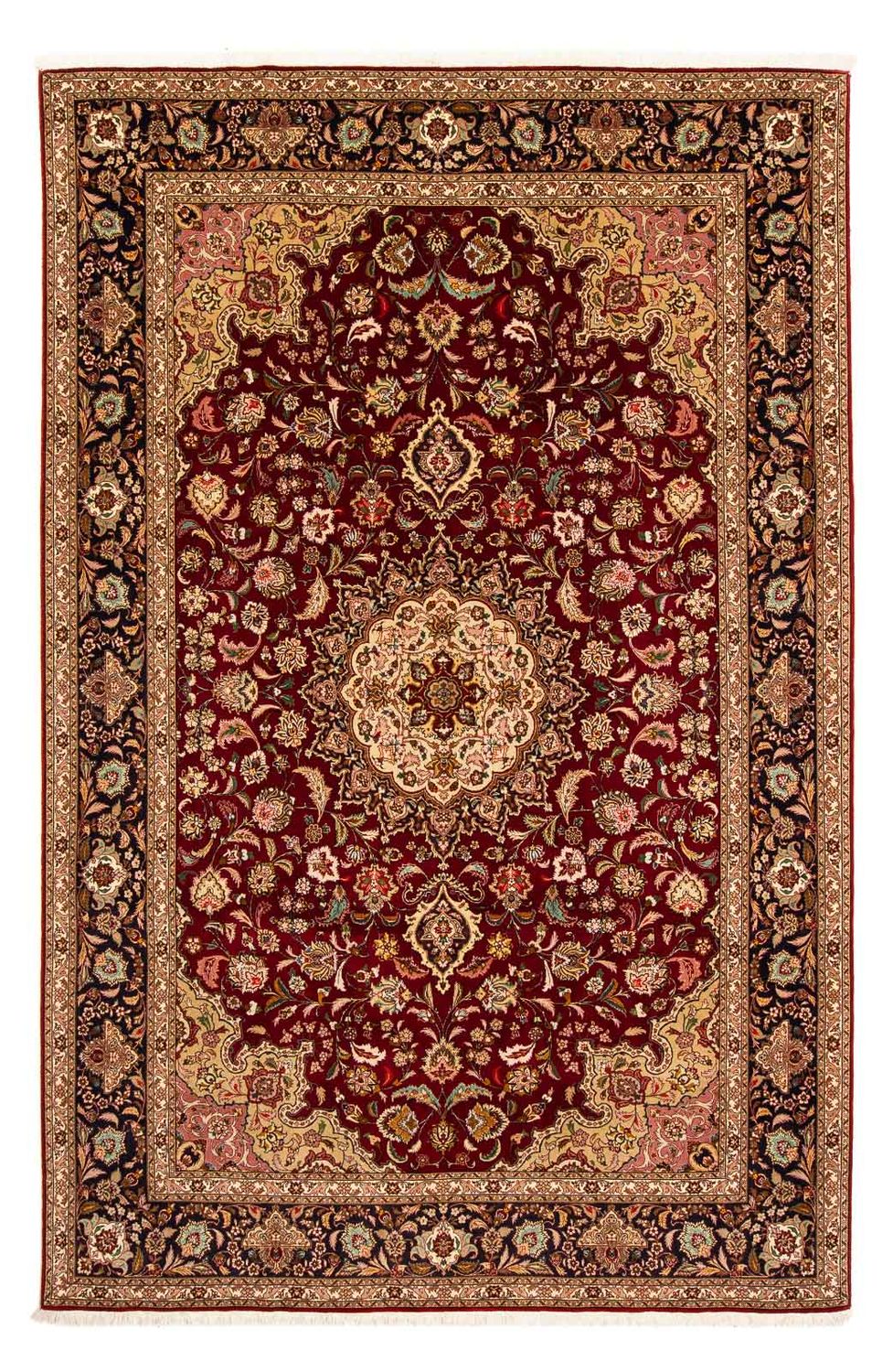 Persisk tæppe - Tabriz - Royal - 310 x 202 cm - mørkerød