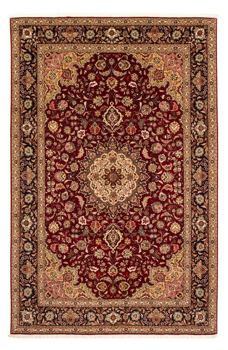 Persisk tæppe - Tabriz - Royal - 310 x 202 cm - mørkerød
