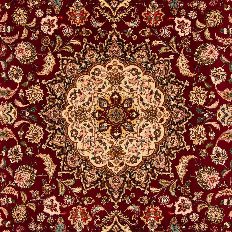 Persisk tæppe - Tabriz - Royal - 310 x 202 cm - mørkerød