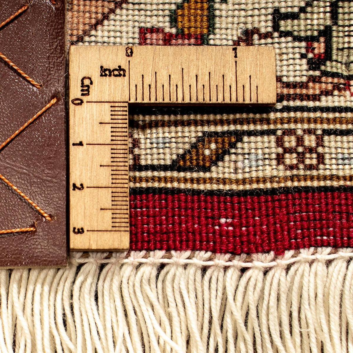 Persisk tæppe - Tabriz - Royal - 351 x 250 cm - mørkerød