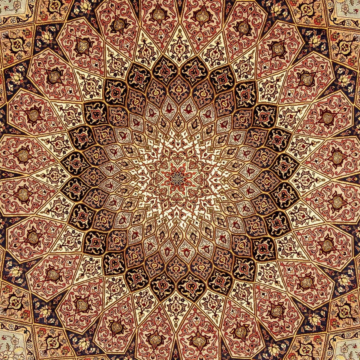 Persisk tæppe - Tabriz - Royal - 355 x 252 cm - flerfarvet