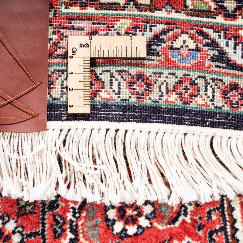 Persisk tæppe - Bijar - 251 x 170 cm - lysrød