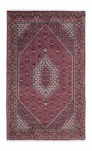 Persisk tæppe - Bijar - 228 x 132 cm - lysrød