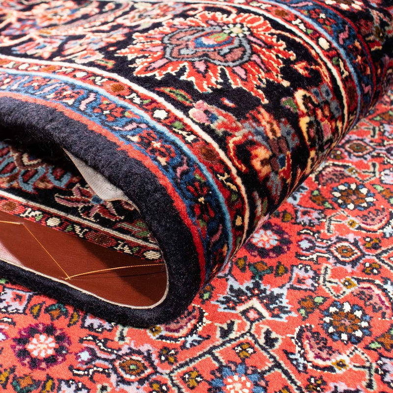 Persisk tæppe - Bijar - 230 x 168 cm - lysrød