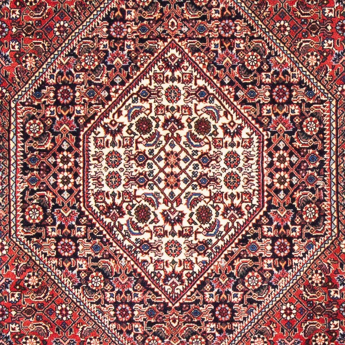 Persisk tæppe - Bijar - 170 x 110 cm - rød