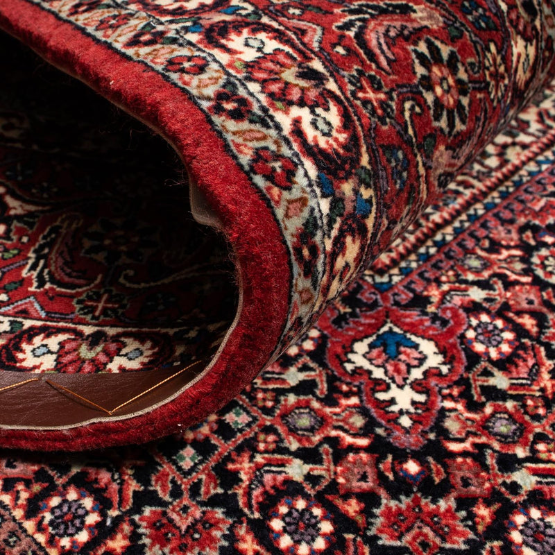 Persisk tæppe - Bijar - 255 x 205 cm - mørkerød