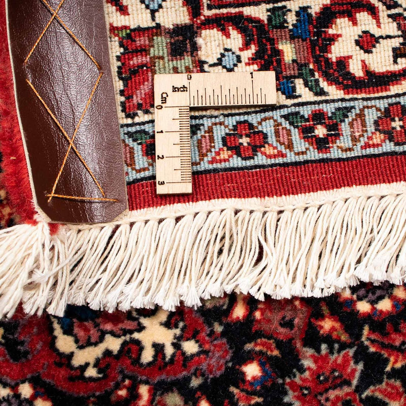 Persisk tæppe - Bijar - 255 x 205 cm - mørkerød