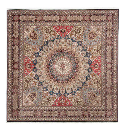 Tabriz - 50 Raj Tæppe 251x253cm - Persisk tæppe