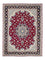 Persisk tæppe - Tabriz - Royal - 207 x 155 cm - mørkerød