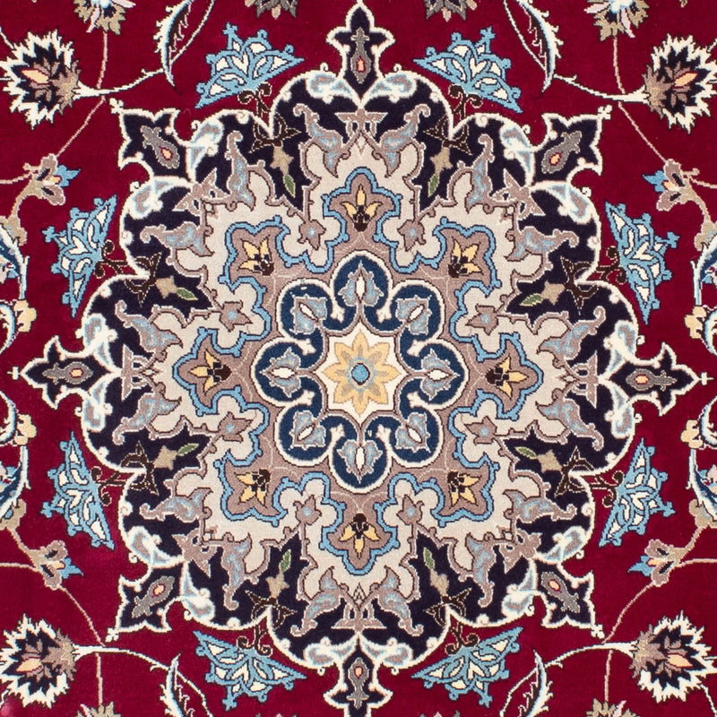 Persisk tæppe - Tabriz - Royal - 207 x 155 cm - mørkerød