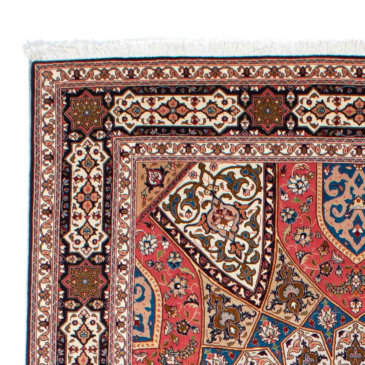 Persisk tæppe - Tabriz - Royal - 252 x 167 cm - lys brun