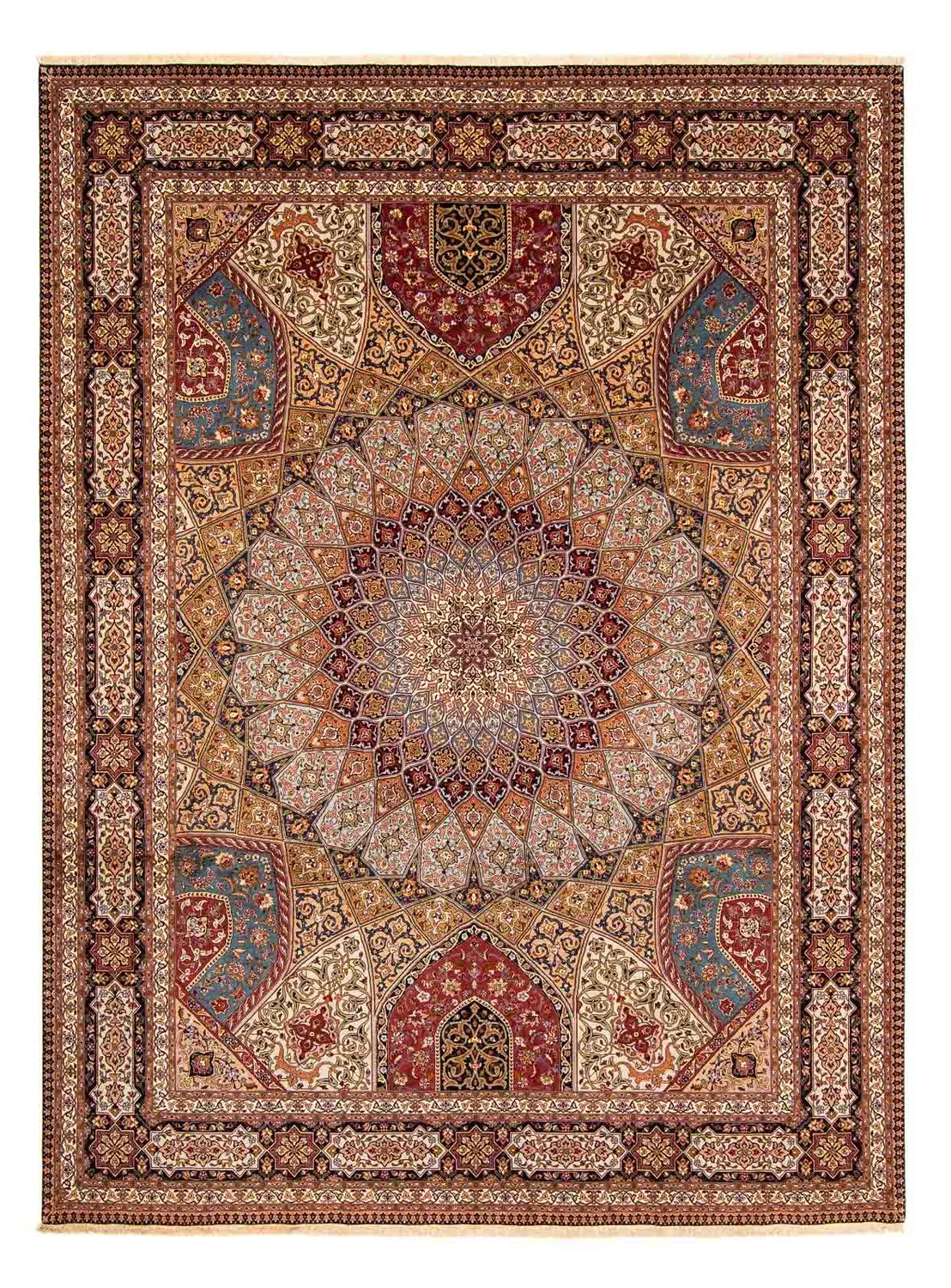 Persisk tæppe - Tabriz - Royal - 396 x 300 cm - flerfarvet