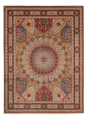 Persisk tæppe - Tabriz - Royal - 396 x 300 cm - flerfarvet