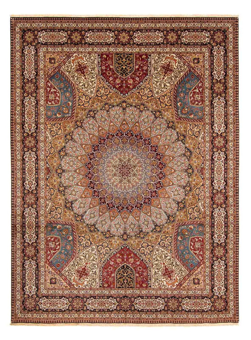Persisk tæppe - Tabriz - Royal - 396 x 300 cm - flerfarvet