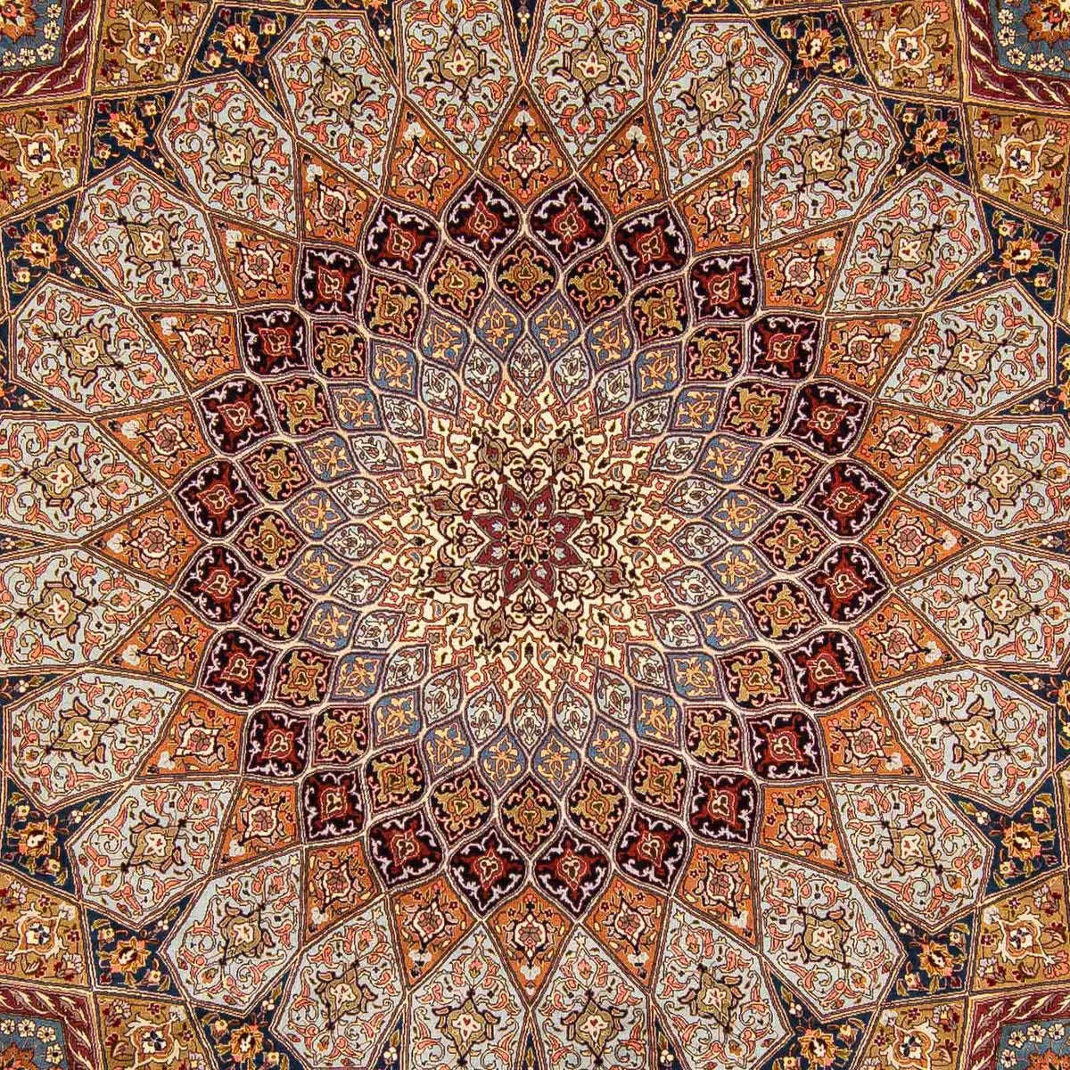Persisk tæppe - Tabriz - Royal - 396 x 300 cm - flerfarvet
