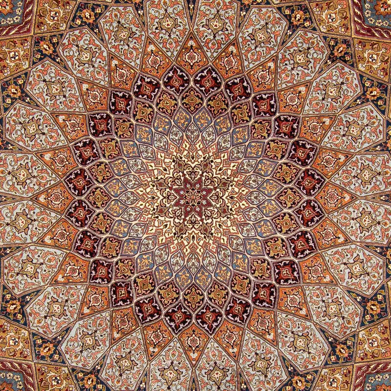 Persisk tæppe - Tabriz - Royal - 396 x 300 cm - flerfarvet