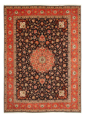 Persisk tæppe - Tabriz - Royal - 407 x 297 cm - mørkeblå
