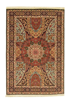 Persisk tæppe - Tabriz - Royal - 151 x 102 cm - flerfarvet