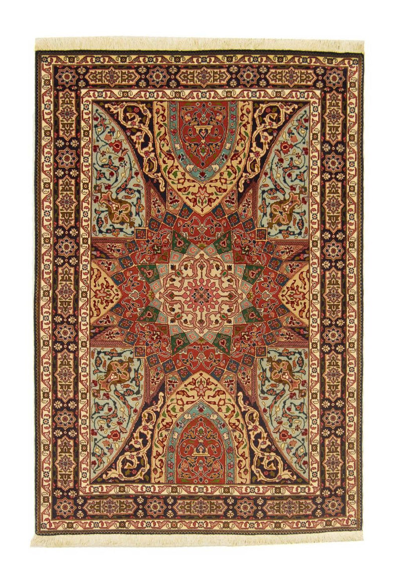 Persisk tæppe - Tabriz - Royal - 151 x 102 cm - flerfarvet
