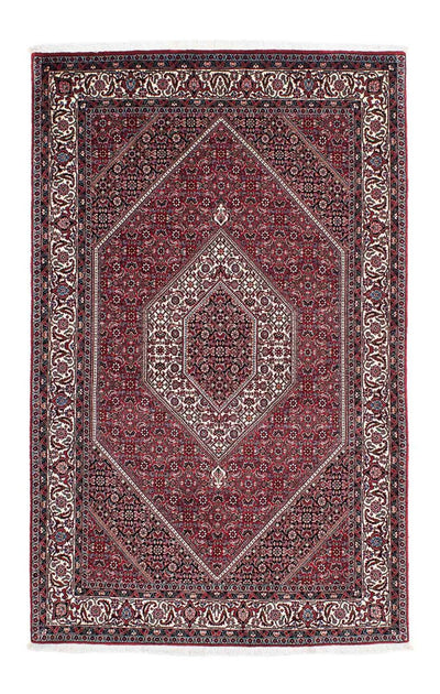 Bidjar Tæppe 132x209cm - Persisk tæppe - lysrød