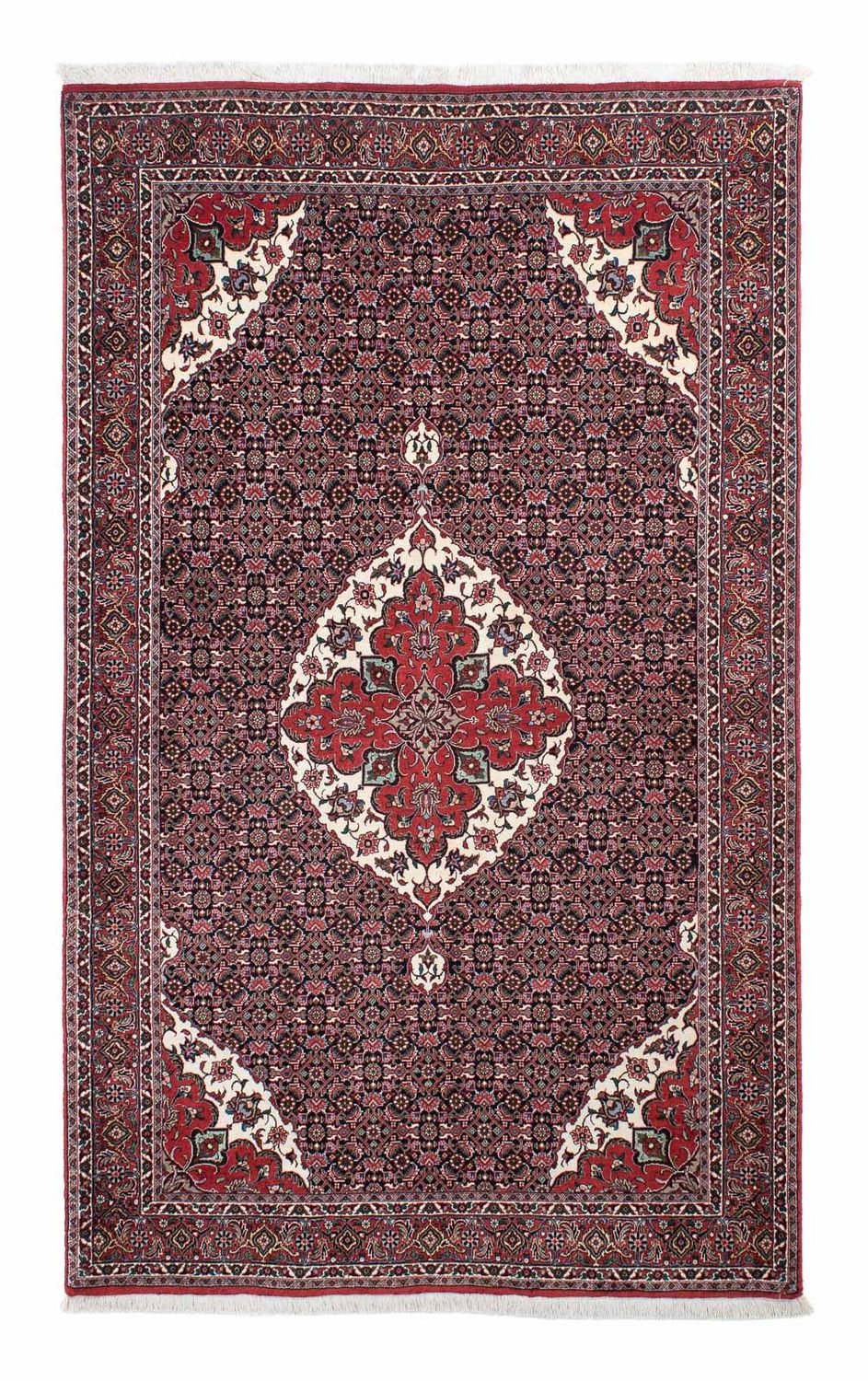 Persisk tæppe - Bijar - 214 x 130 cm - flerfarvet