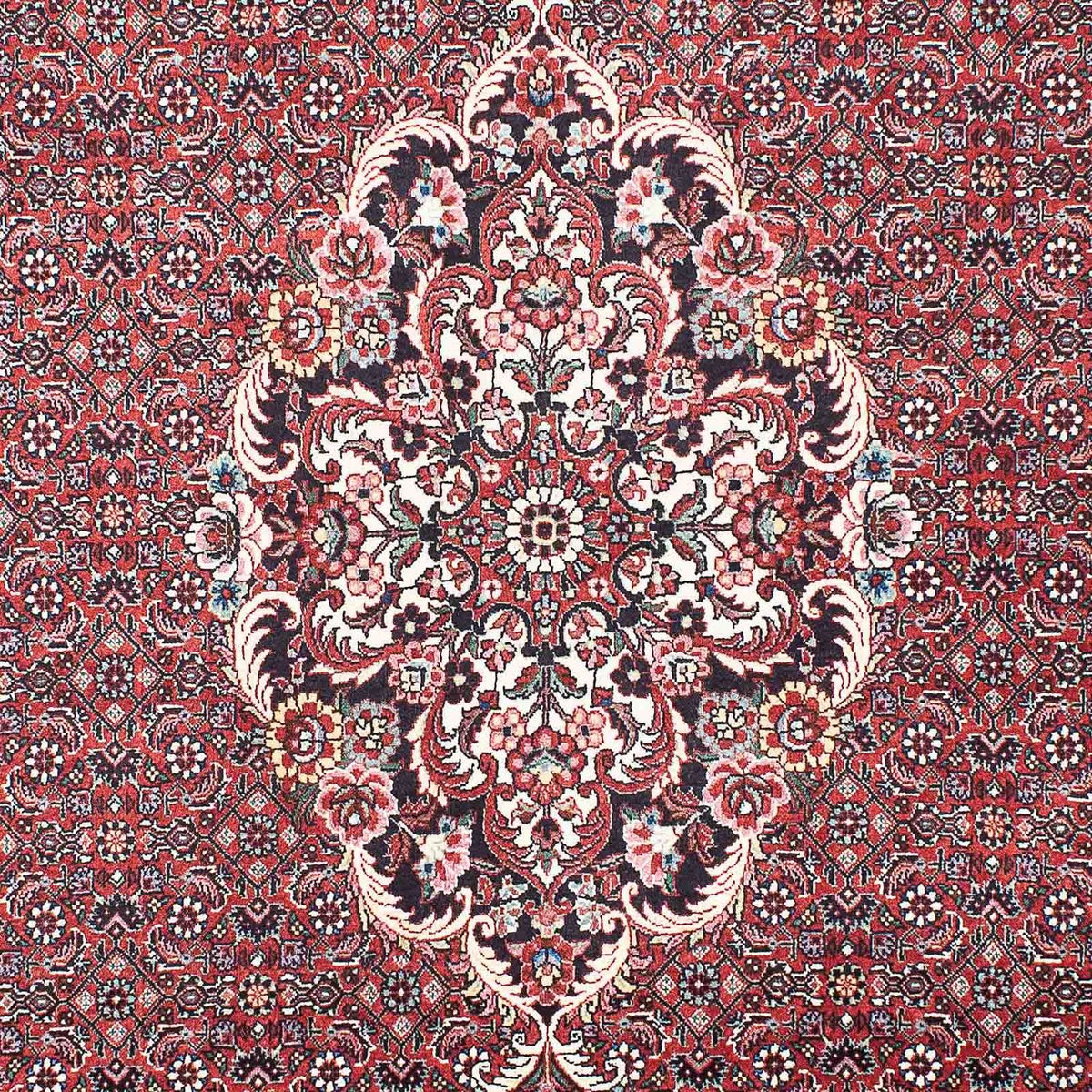 Persisk tæppe - Bijar - 203 x 139 cm - lysrød