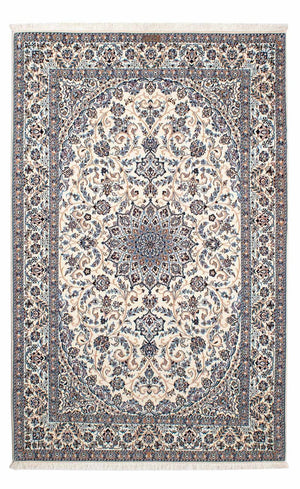 Persisk tæppe - Nain - Premium - 206 x 131 cm - beige